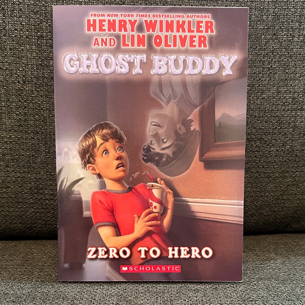Scholastic Ghost Buddy Book with Red and Gray Cover